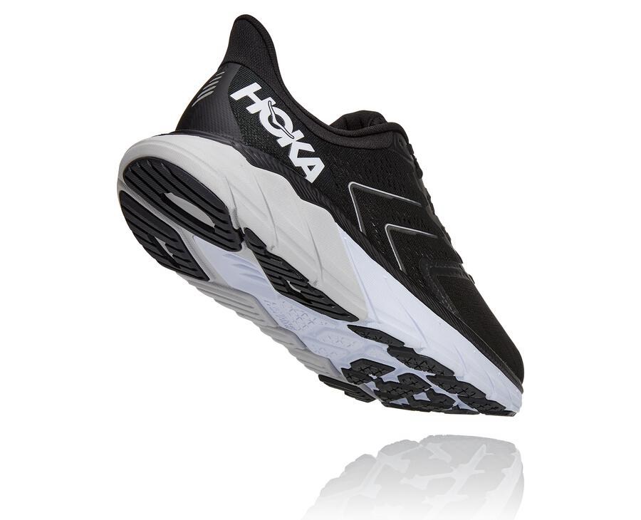 Hoka One One Running Shoes Mens Black/White - Arahi 5 - 70483OCAU